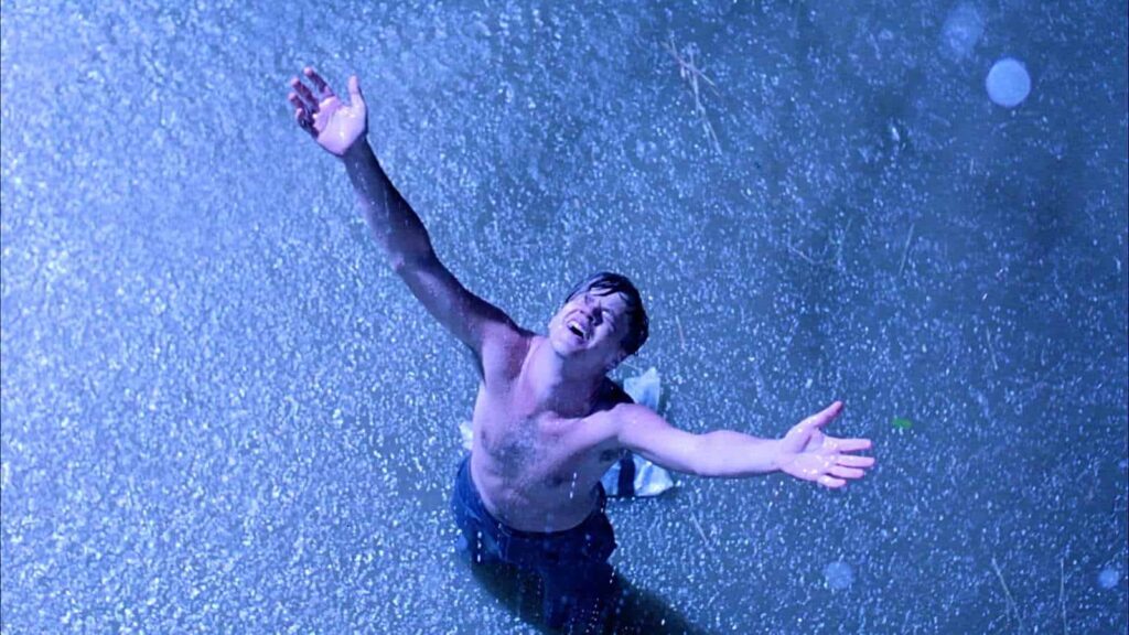 high angle shots camera angles shawshank